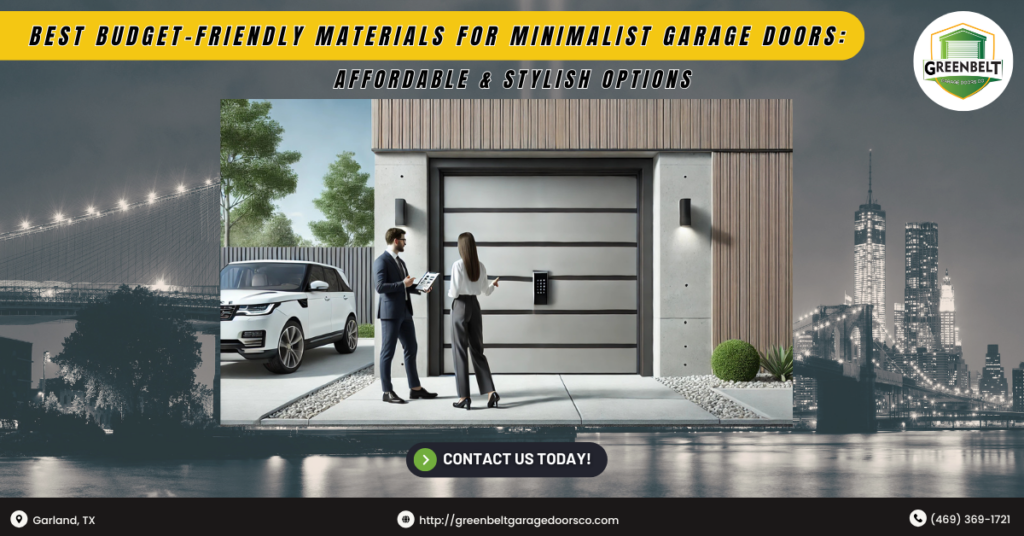 Best Budget-Friendly Materials for Minimalist Garage Doors: Affordable & Stylish Options 5 Greenbelt Garage Doors Co 4 1
