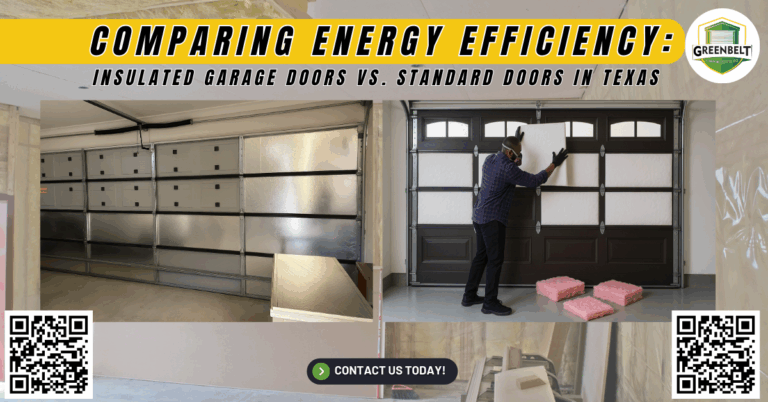 Comparing Energy Efficiency: Insulated Garage Doors vs. Standard Doors in Texas 2 Comparing Energy Efficiency: Insulated Garage Doors vs. Standard Doors in Texas - Greenbelt Garage Doors Co.