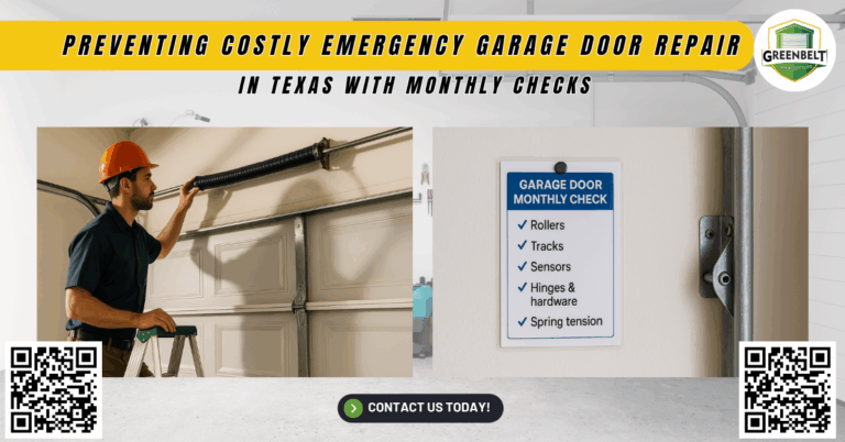 Preventing Costly Emergency Garage Door Repair in Texas with Monthly Checks 2 Preventing Costly Emergency Garage Door Repair in Texas with Monthly Checks - Greenbelt Garage Doors Co.