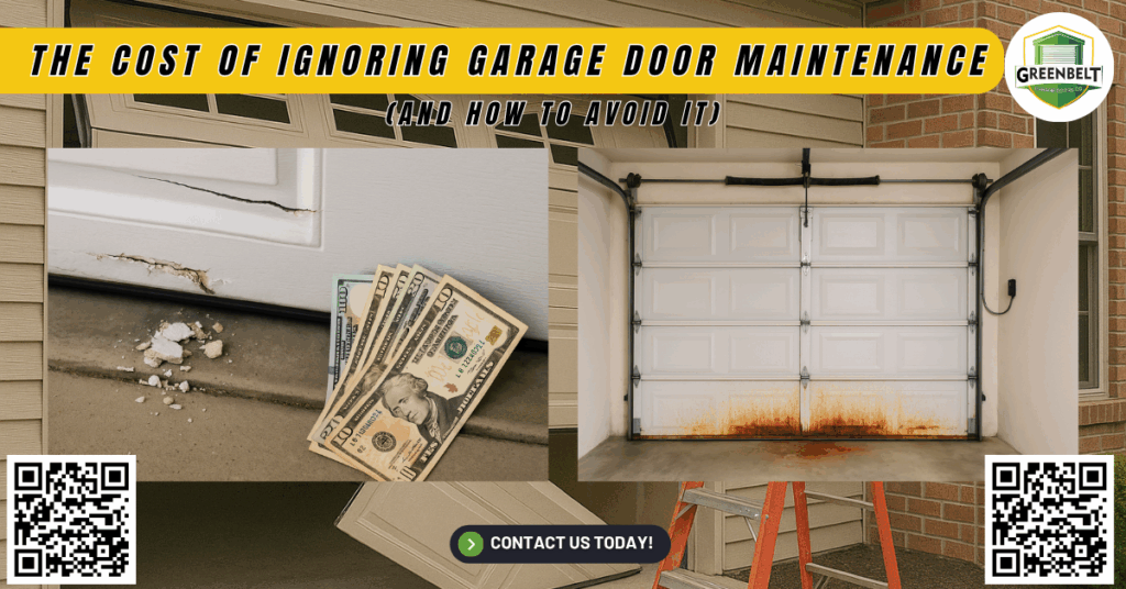 The Cost of Ignoring Garage Door Maintenance (and How to Avoid It) 4 The Cost of Ignoring Garage Door Maintenance (and How to Avoid It) - Greenbelt Garage Doors Co.