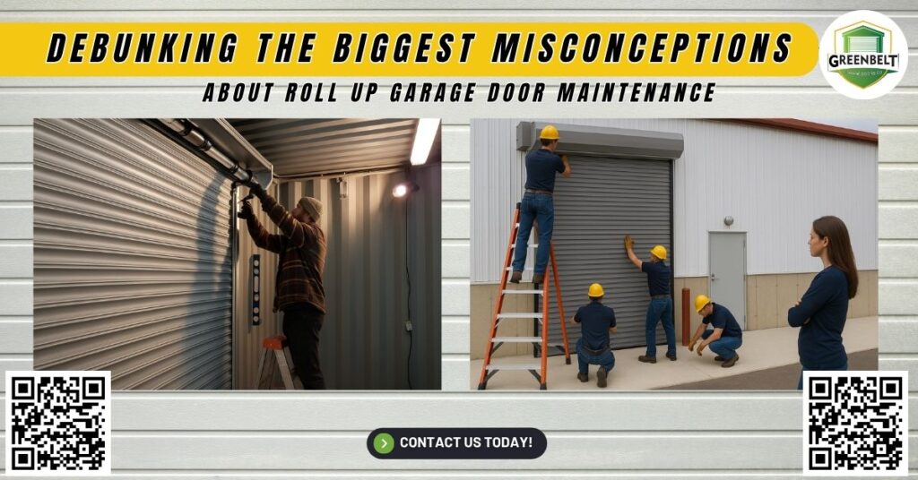 Debunking the Biggest Misconceptions About Roll-Up Garage Door Maintenance 8 Debunking the Biggest Misconceptions About Roll Up Garage Door Maintenance - Greenbelt Garage Doors Co.