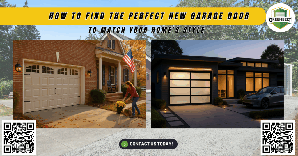 How to Find the Perfect New Garage Door to Match Your Home’s Style - Greenbelt Garage Doors Co.
