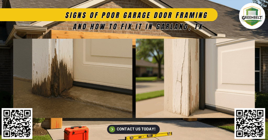 Signs of Poor Garage Door Framing and How to Fix It in Garland, TX 3 Signs of Poor Garage Door Framing and How to Fix It in Garland, TX - Greenbelt Garage Doors Co.