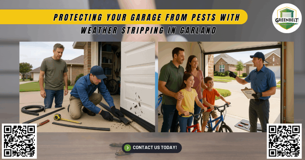 Protecting Your Garage from Pests with Weather Stripping in Garland 2 Protecting Your Garage from Pests with Weather Stripping in Garland - Greenbelt Garage Doors Co.