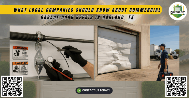 What Local Companies Should Know About Commercial Garage Door Repair in Garland, TX - Greenbelt Garage Doors Co.