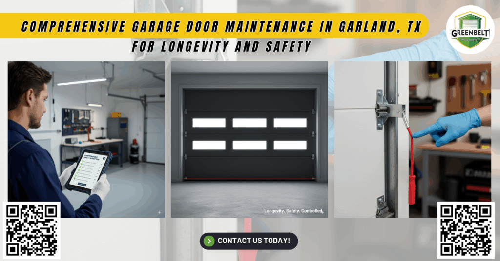 Comprehensive Garage Door Maintenance in Garland, TX for Longevity and Safety 1 Comprehensive Garage Door Maintenance in Garland, TX for Longevity and Safety - Greenbelt Garage Doors Co.