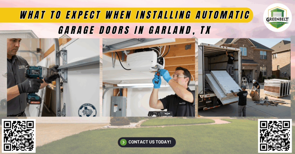 What to Expect When Installing Automatic Garage Doors in Garland, TX 2 What to Expect When Installing Automatic Garage Doors in Garland, TX - Greenbelt Garage Doors Co.