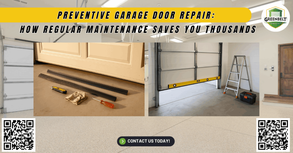 Preventive Garage Door Repair: How Regular Maintenance Saves You Thousands 2 Preventive Garage Door Repair: How Regular Maintenance Saves You Thousands - Greenbelt Garage Doors Co.